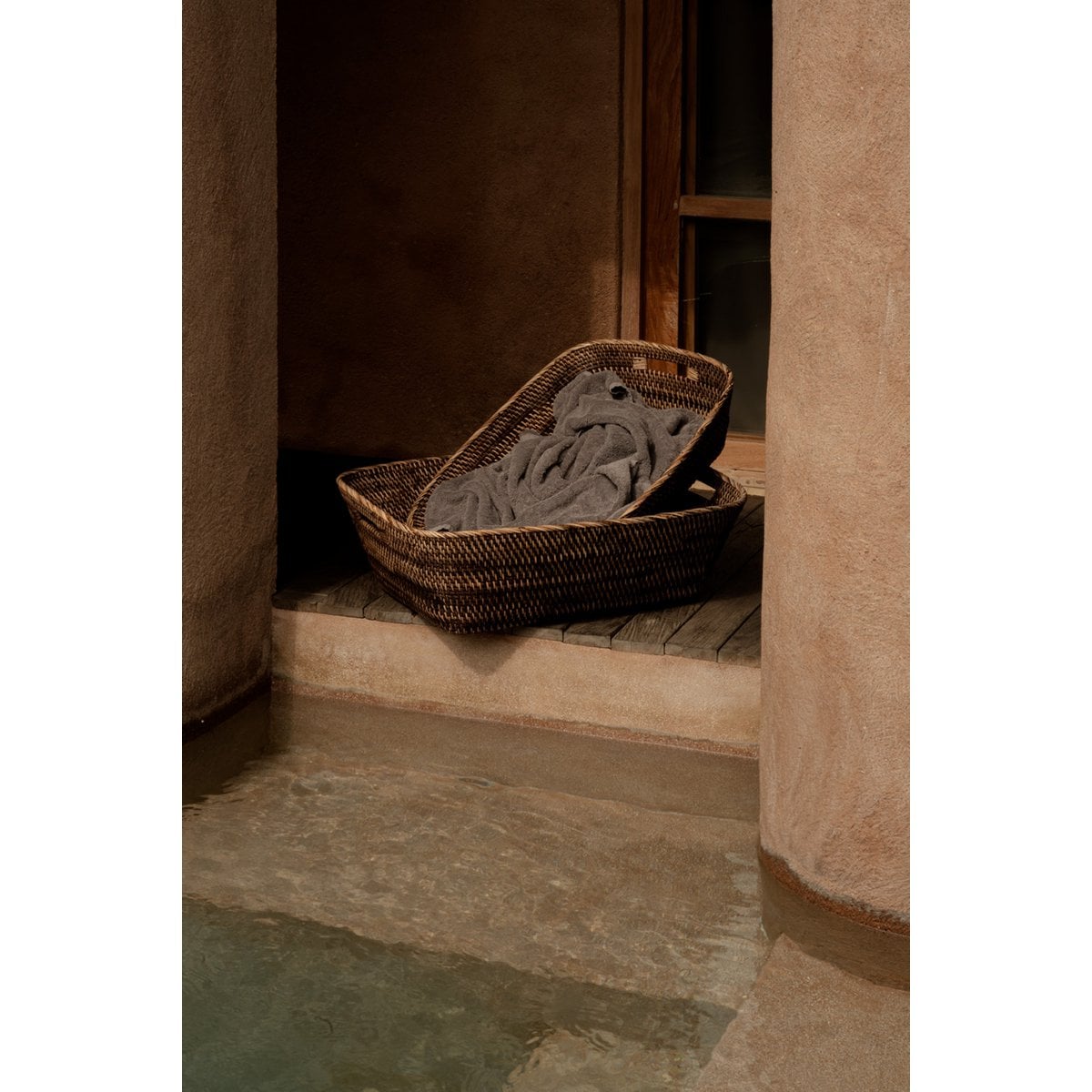 The Hannah Laundry Basket - Natural Brown - M