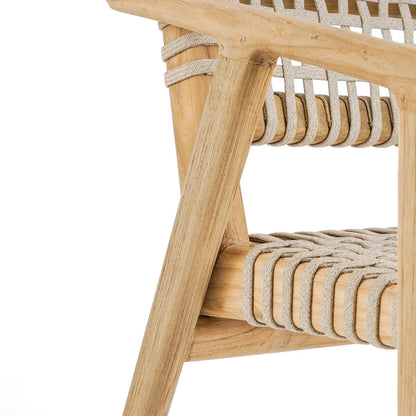 Reclaimed Teak Dining Chair – Rustic Modern Trikeri Design