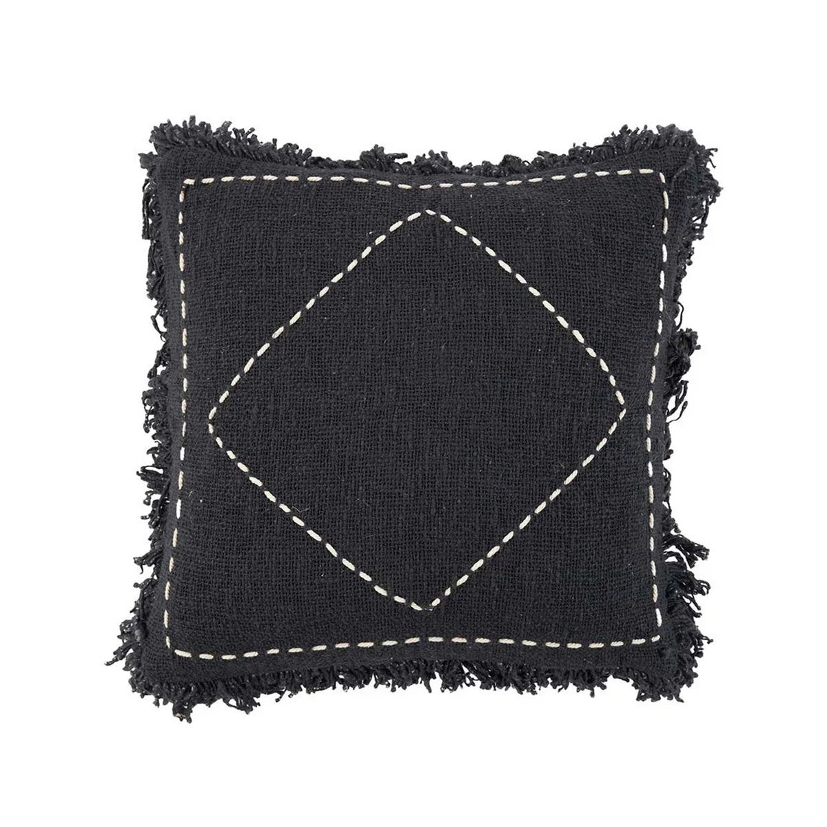 Cotton Cushion Cover – Black and White Kasbah Design, 50x50 cm