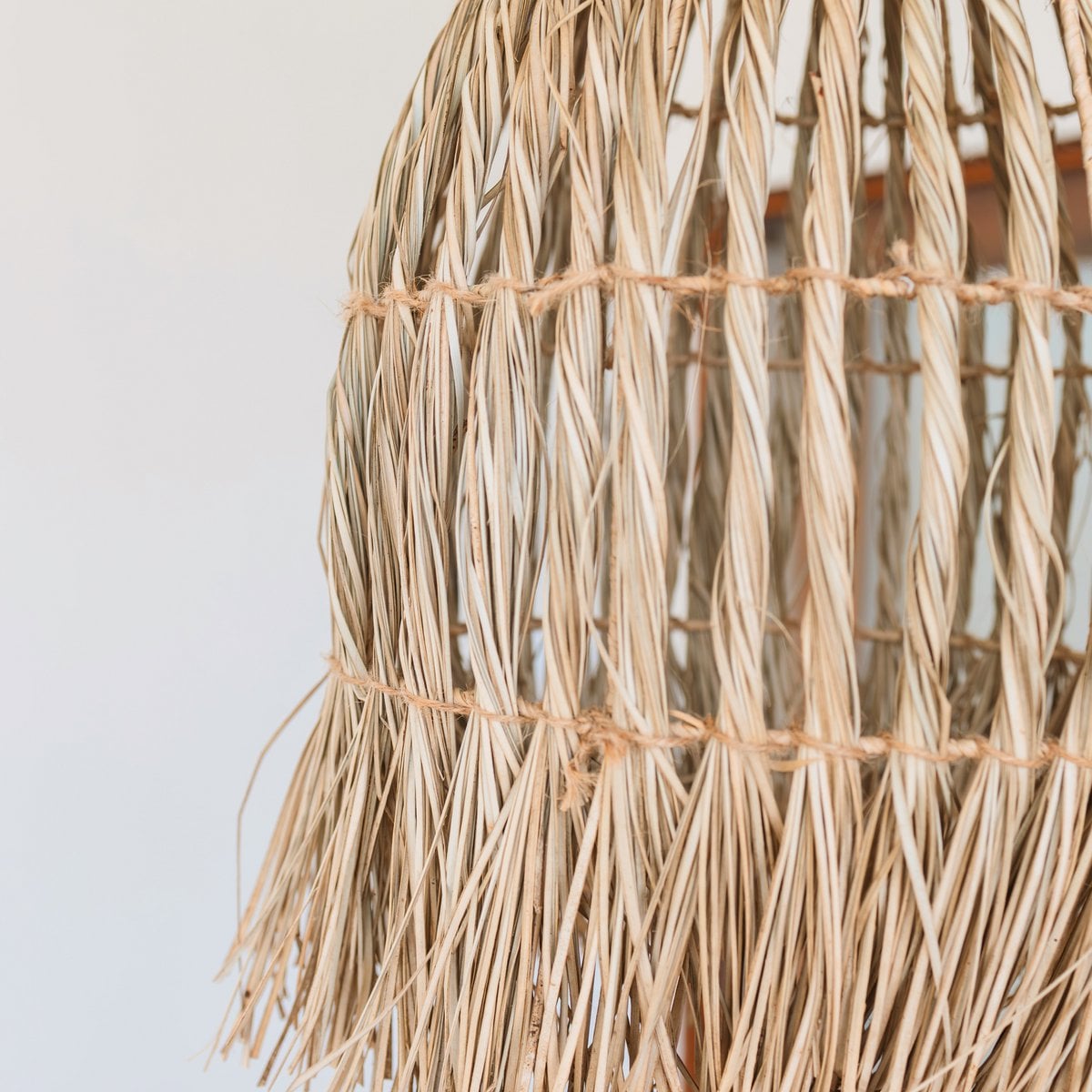 Seagrass Pendant Light - Boho Lampshade - Natural Hanging Lamp Ø 40cm