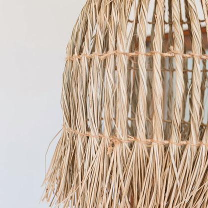 Seagrass Pendant Light - Boho Lampshade - Natural Hanging Lamp Ø 40cm