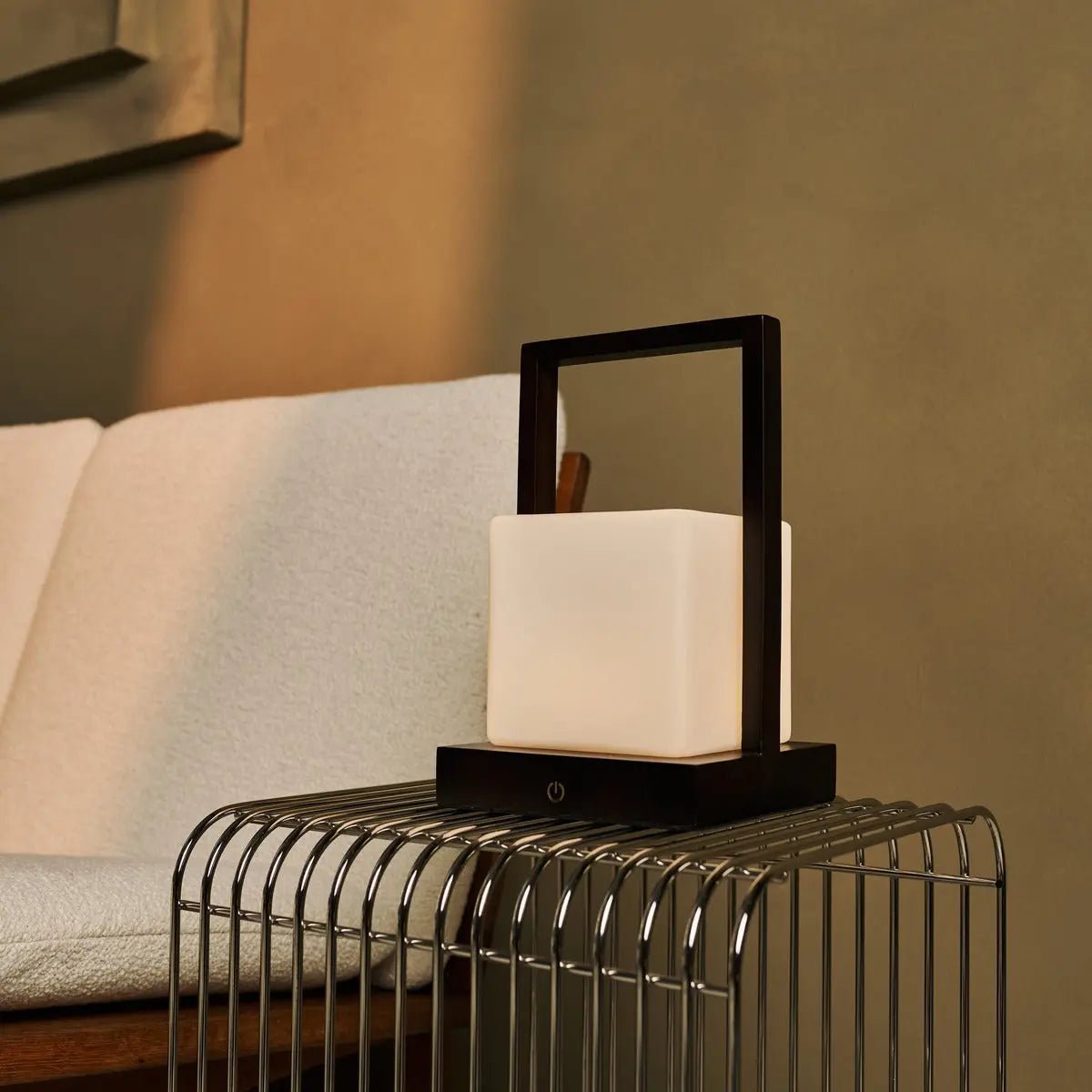 Cordless Table Lamp - Dark Brown Rechargeable Dimmable