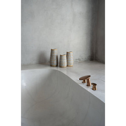Terracotta Vase - Large Concrete Cutie Vase, Natural Finish
