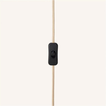 Quin Light Brown Wooden Lamp | Frosted Glass, Corded & Lighting