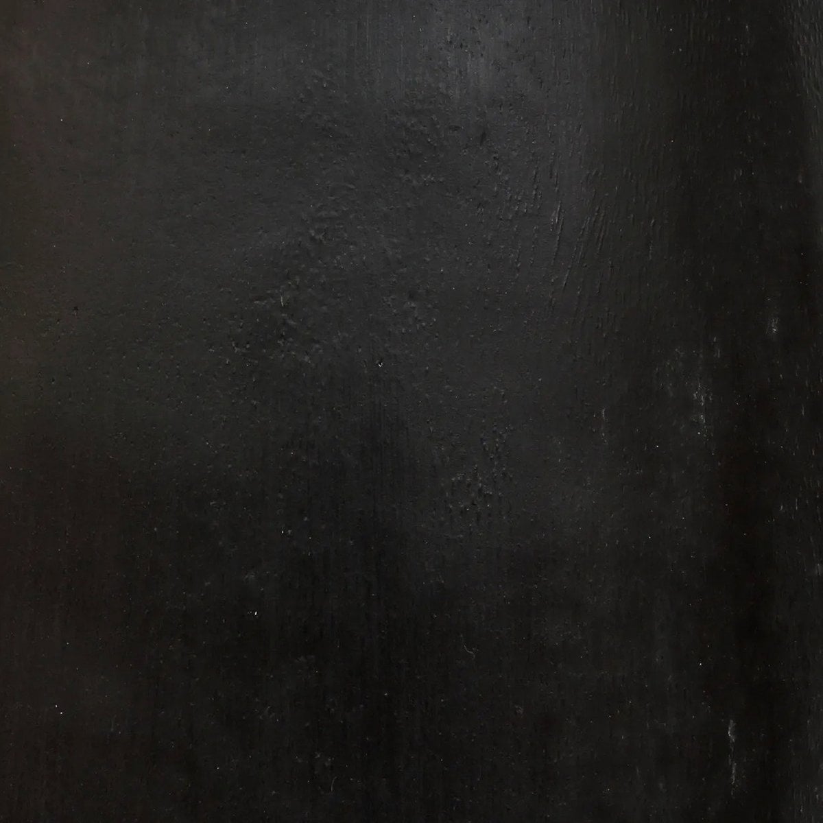 Wooden Side Table - Black Conical Accent Table, 50cm