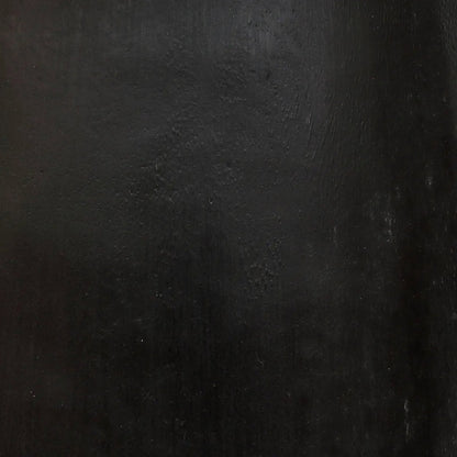 Wooden Side Table - Black Conical Accent Table, 50cm