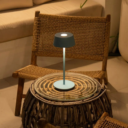 Hugo Amsterdams Blue Rechargeable Table Lamp | Dimmable, Stylish & Cordless