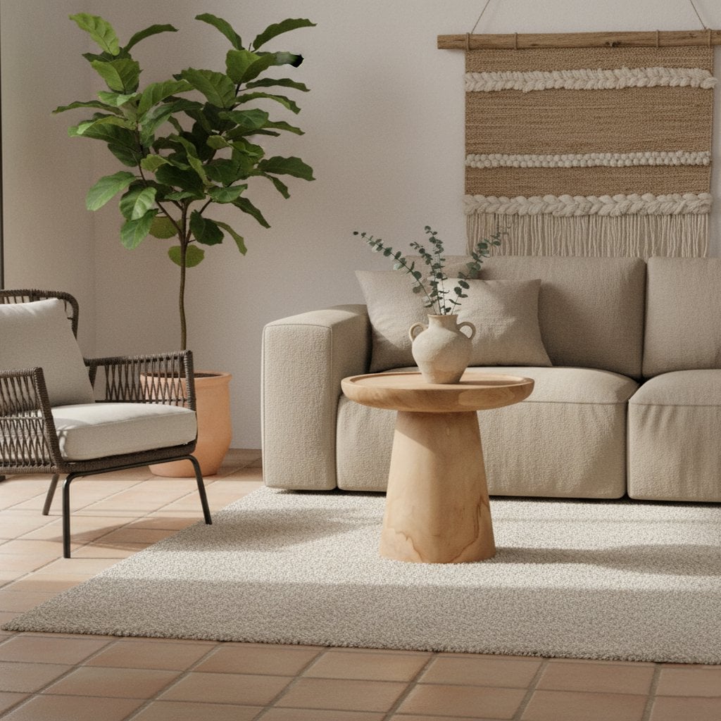 Teak Side Table - Nero Ray Modern Accent Table