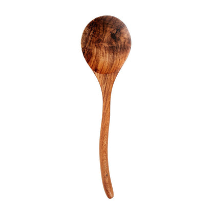 Teak Wooden Spoon – Handmade Rustic Serving Spoon, Large