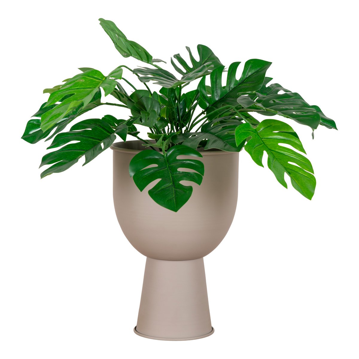 Amalfi Flowerpot - Sand, Steel, Ø19x27 cm