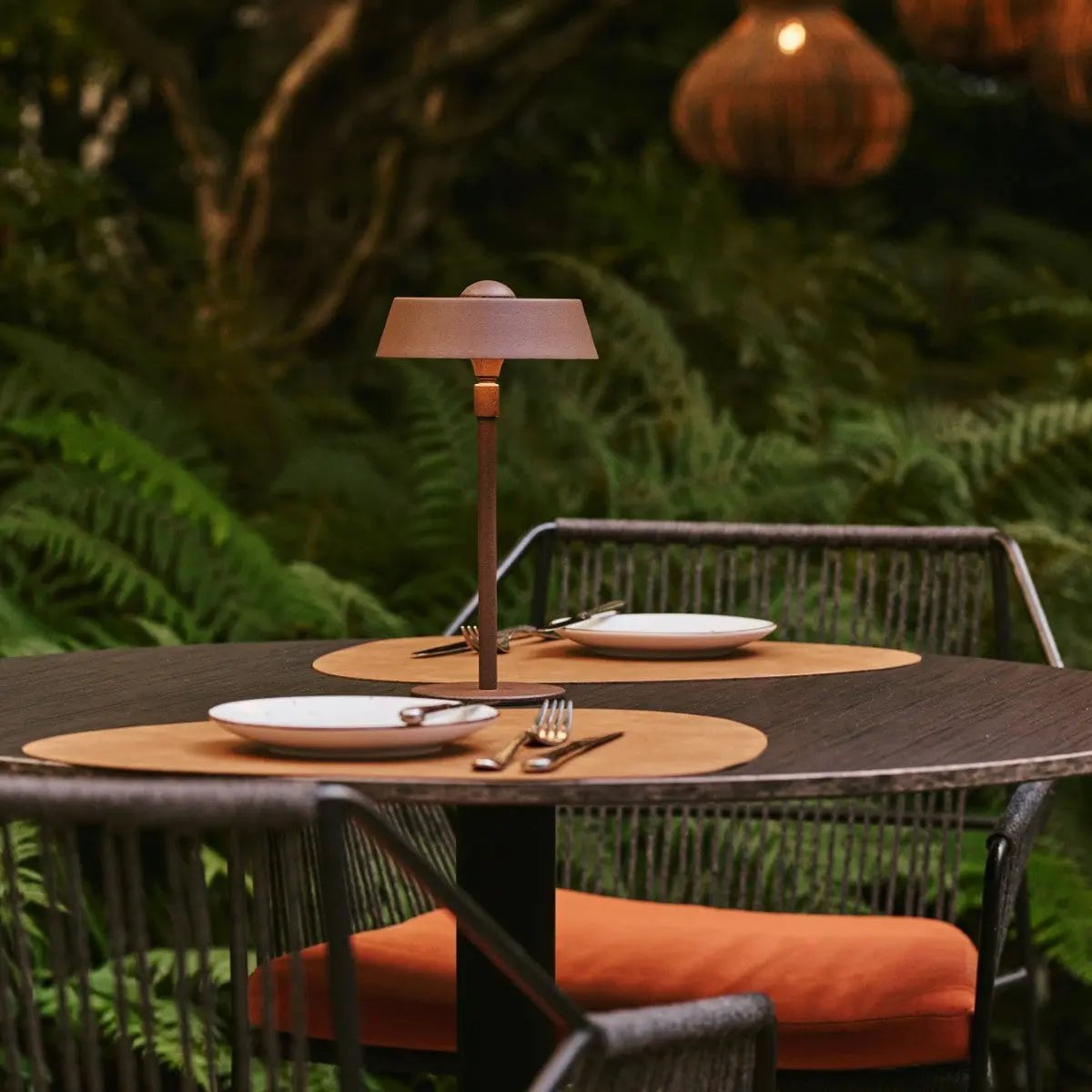 Mocha Brown USB Table Lamp | Dimmable Minimalist Bedside Light