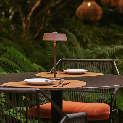 Mocha Brown USB Table Lamp | Dimmable Minimalist Bedside Light