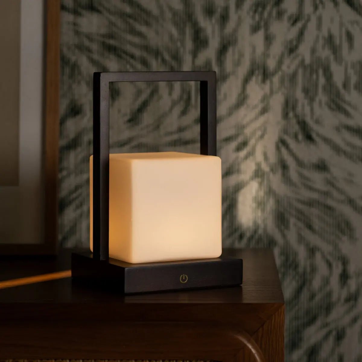 Cordless Table Lamp - Dark Brown Rechargeable Dimmable