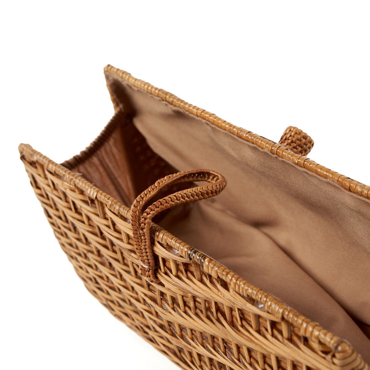 Rattan Clutch Bag - Natural Handwoven Summer Style