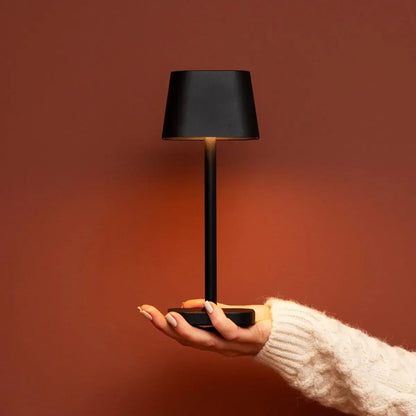 Black Rechargeable Table Lamp Cordless - Ava | Tavellio