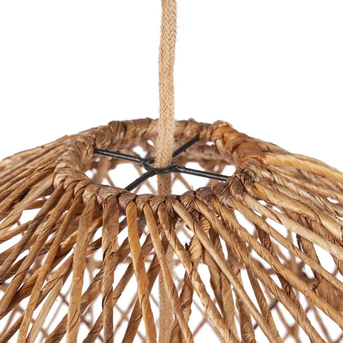 Banana Leaf Pendant Light - Natural Woven Shade - Large