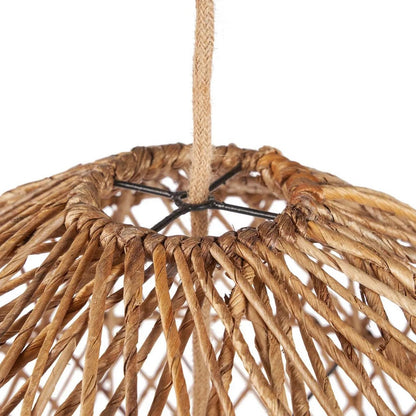 Banana Leaf Pendant Light - Natural Woven Shade - Large