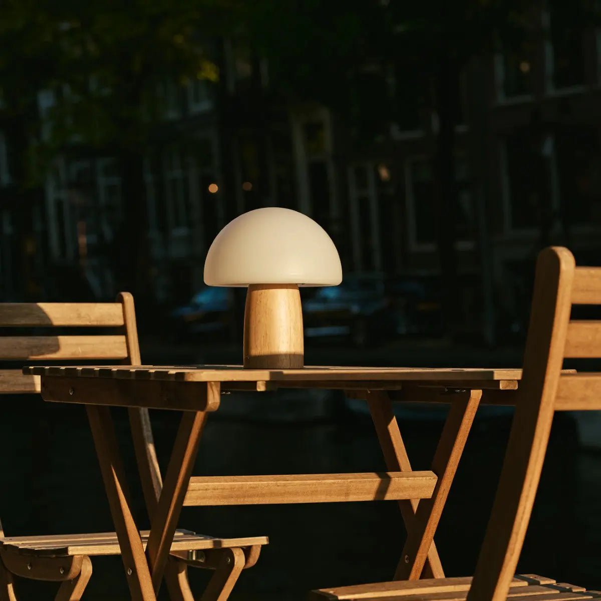 Cordless Table Lamp - Light Brown Dimmable Accent Lamp
