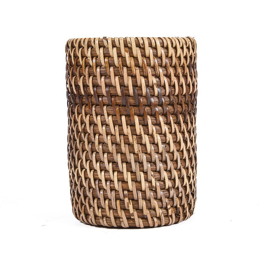 Θήκη Οδοντόβουρτσας από Rattan - Natural Brown Colonial Style