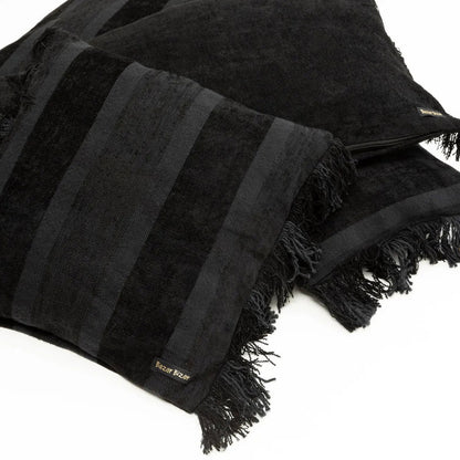 Black Velvet Cushion Cover - Oh My Gee - 30x50 cm