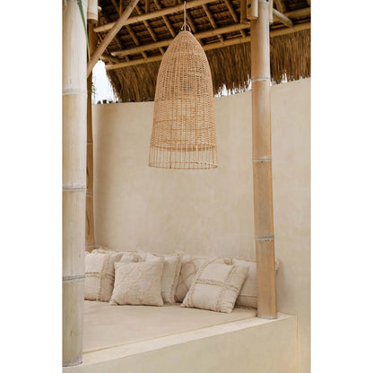 Rattan Pendant Light - Large Natural Coastal Style