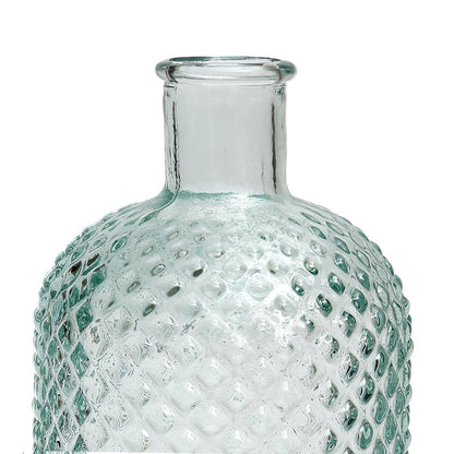 Blue Glass Water Bottle - Zuanshí Design - Medium