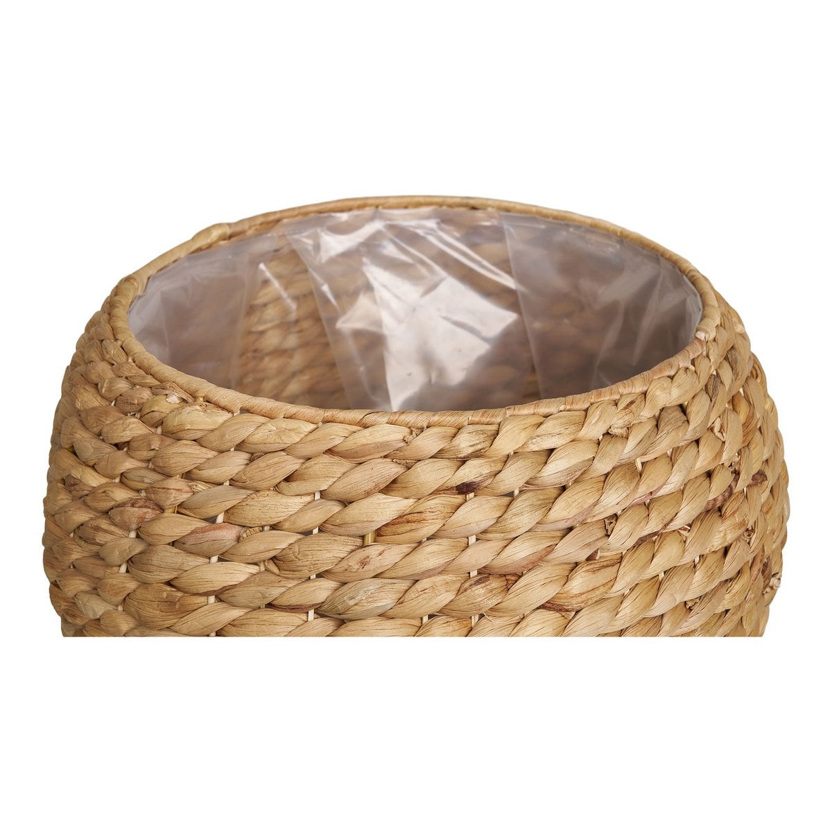 Denia Basket - Natural, Water Hyacinth, Ø34.5x34.5cm