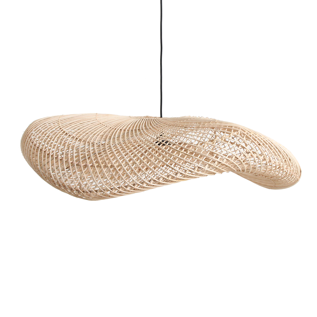 Wave hanging lamp Naturel XL