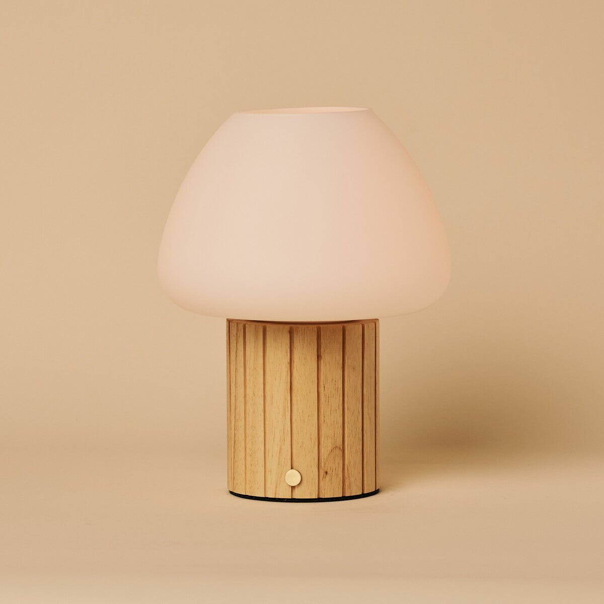 Romée Light Brown Rechargeable Table Lamp | Modular Lampshade, Dimmable & 3 Light Colors