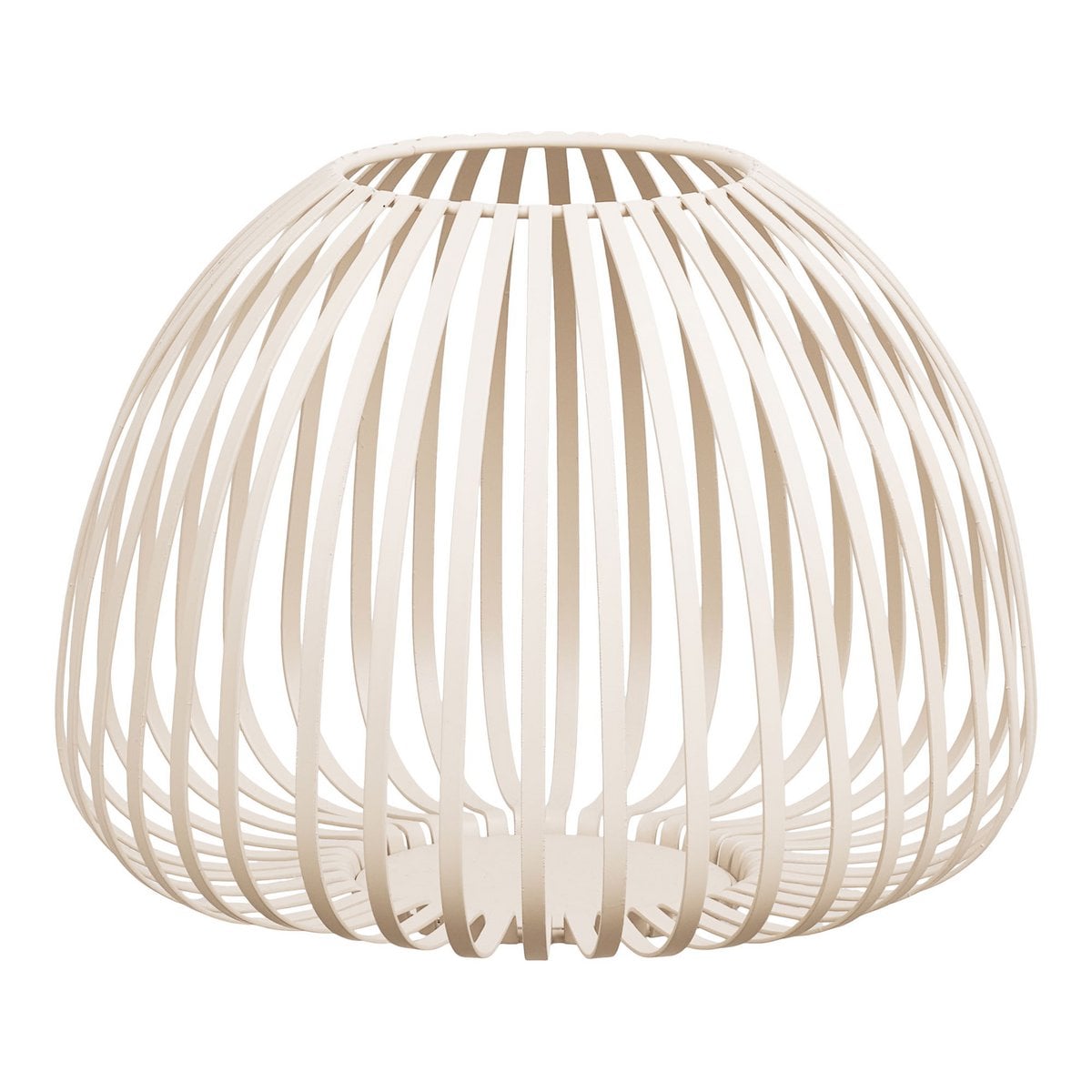 Stoense Lantern, metal, beige, ø25x19 cm