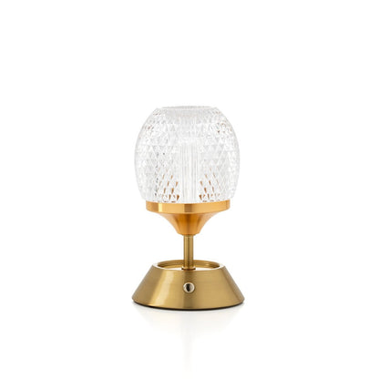 Iron LED Table Lamp - Adjustable Brightness, Rechargeable - The Glow Sinatra