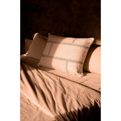 Cotton Cushion Cover - Natural Cream Stonepath, 50x70 cm