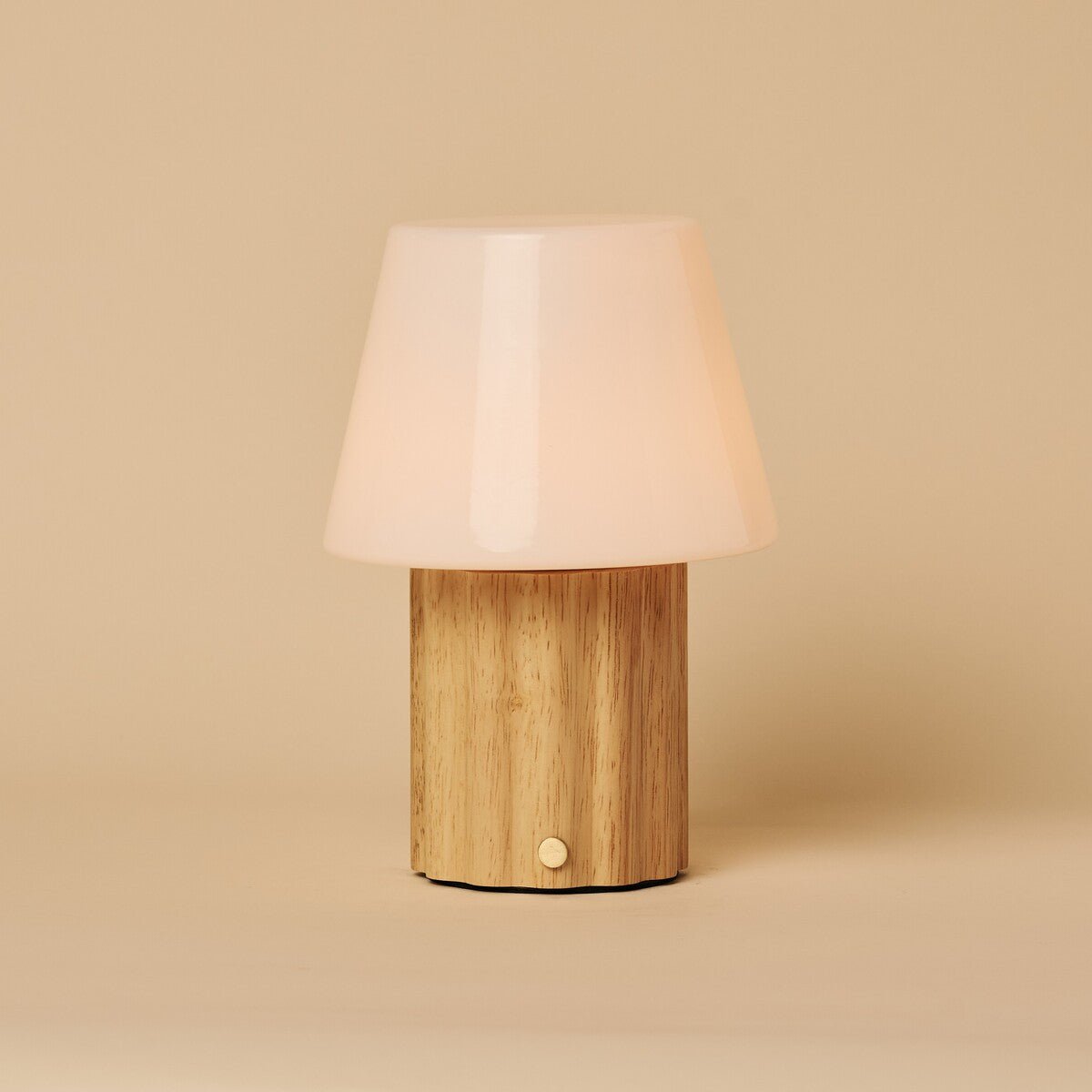 Javi Light Brown Rechargeable Table Lamp | Versatile, Wood & Up to 100 Hours of Light