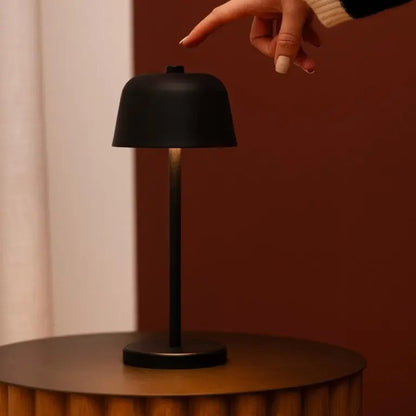 Rechargeable Table Lamp - Black Cordless Lamp with Dimmer