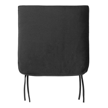 Polyester Cushion - Black Modern Dining Chair Pad, 42x42 cm