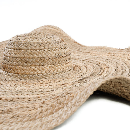 Water Hyacinth Sun Hat - Handmade Lolita Style, Natural Fiber