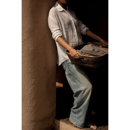 Le Panier à Linge Hannah - Naturel Marron - L