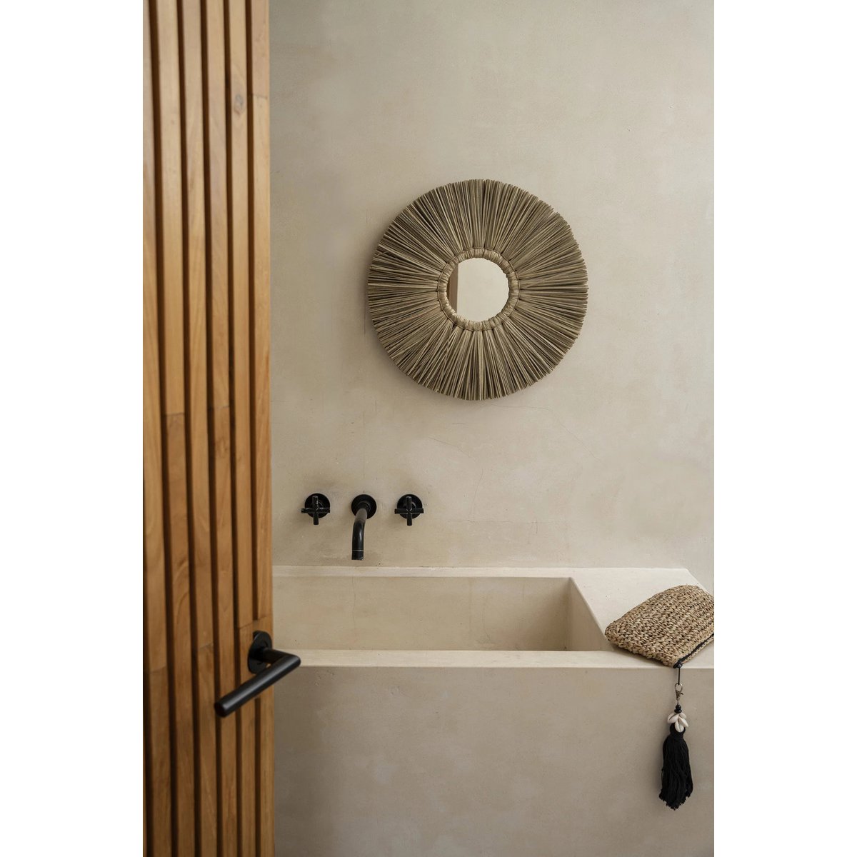 The Alang Alang Mirror - Natural - S