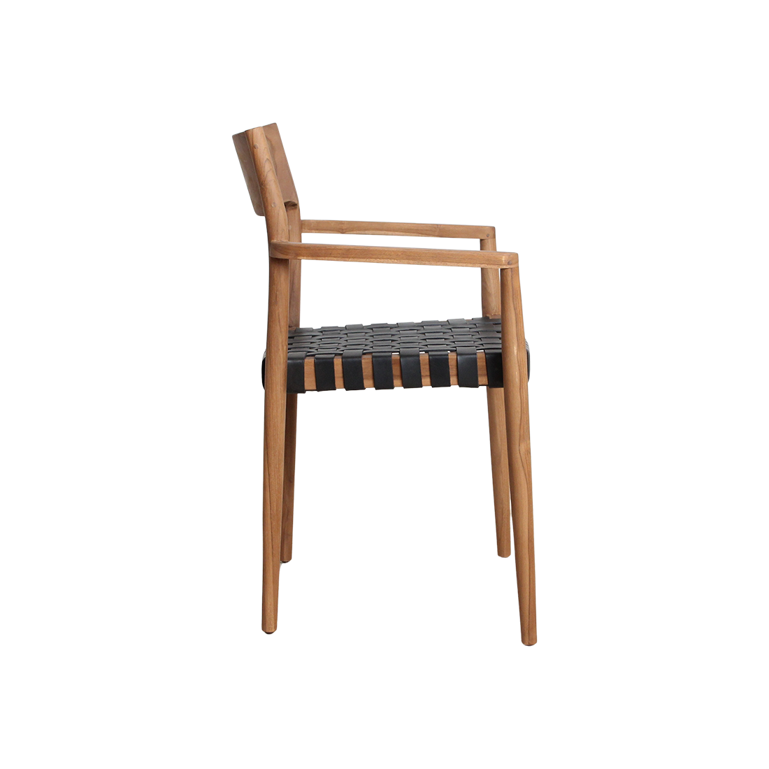 Freya dining room chair with armrest black