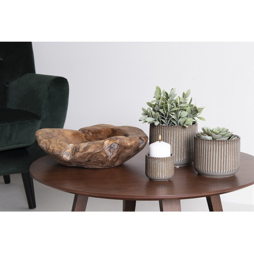 Teak Bowl - Natural Wood Centerpiece | House Nordic