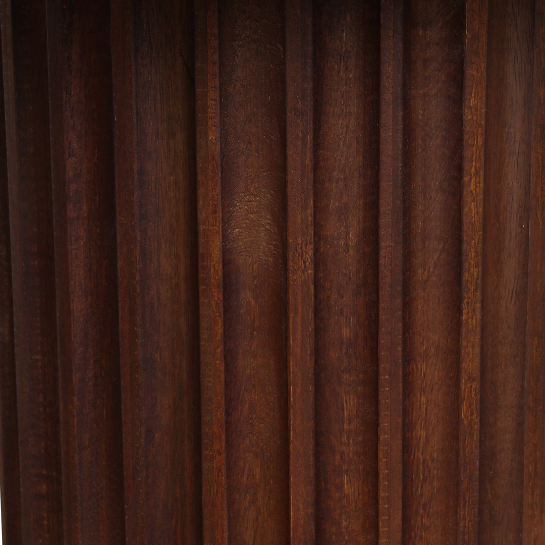 Mango Wood Side Table - Brown Bullnose Accent Table, 55 cm