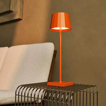 Combi Set Professional | 8 x Wouter Blossom Orange Rechargeable Table Lamps & 1 x Central Station Charging Station