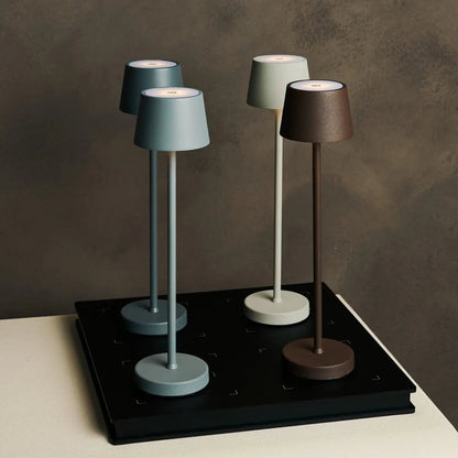 Rechargeable Table Lamps Set - Grey Mini Mouse Lamps & Charging Station