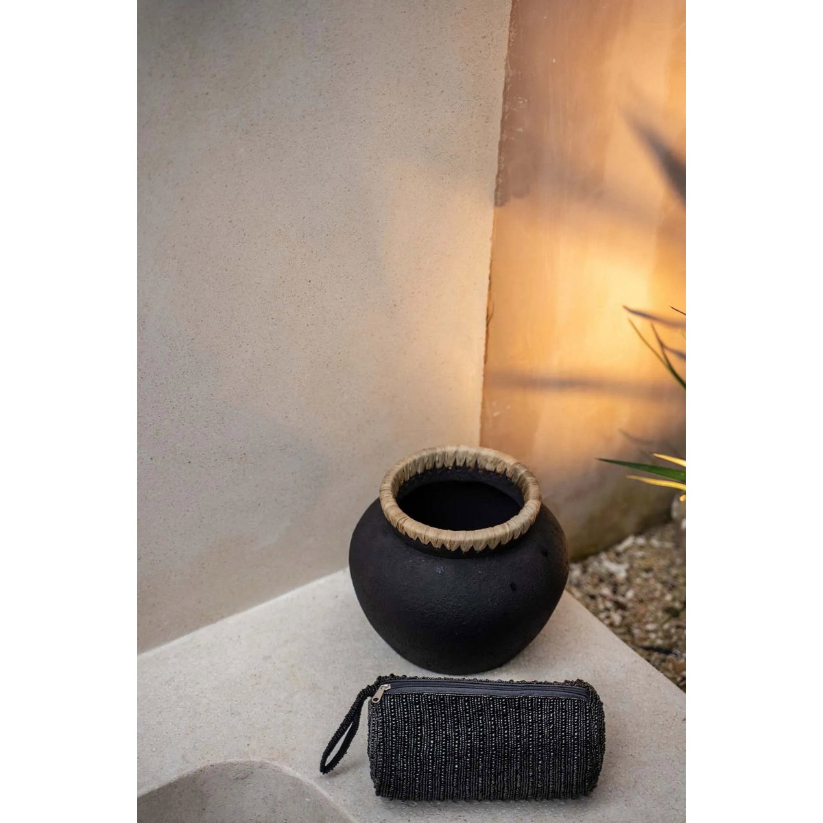 Black Decorative Vase - Small Nordic Style Accent Vase