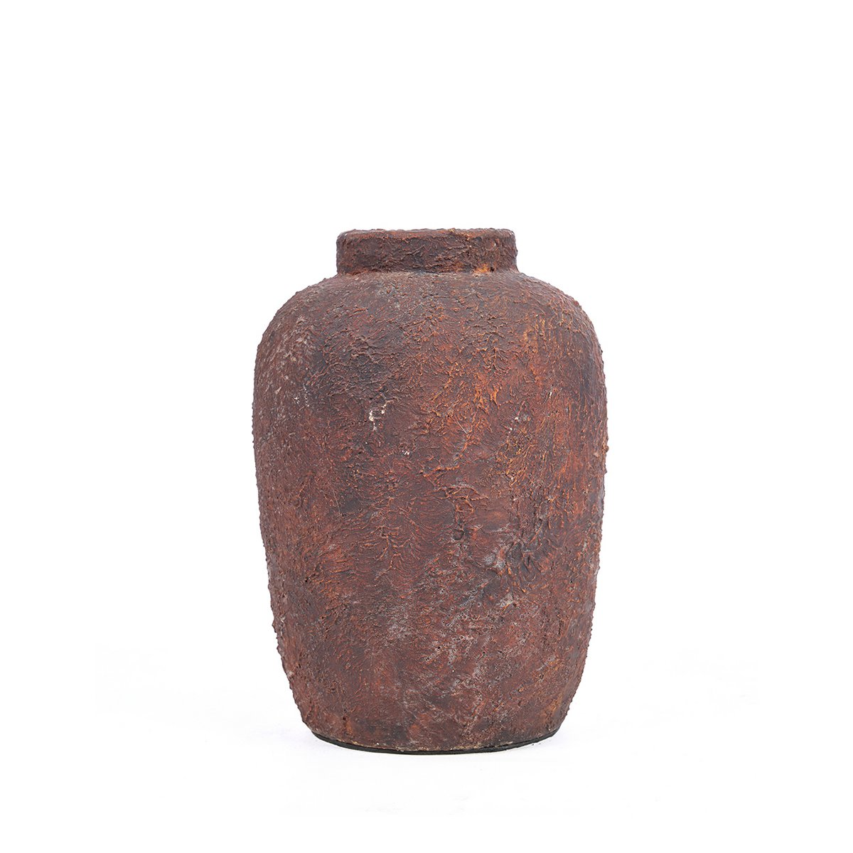 Terracotta Vase - Burgundy Clay Echo Vase - Small