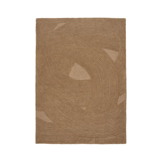 Pune Rug, hand tufted, brown, 160x230 cm
