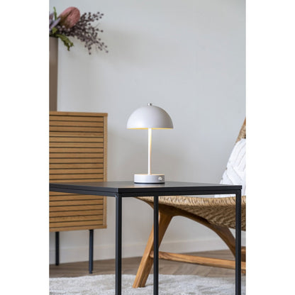 Metal LED Table Lamp - Sand, Rechargeable, Modern