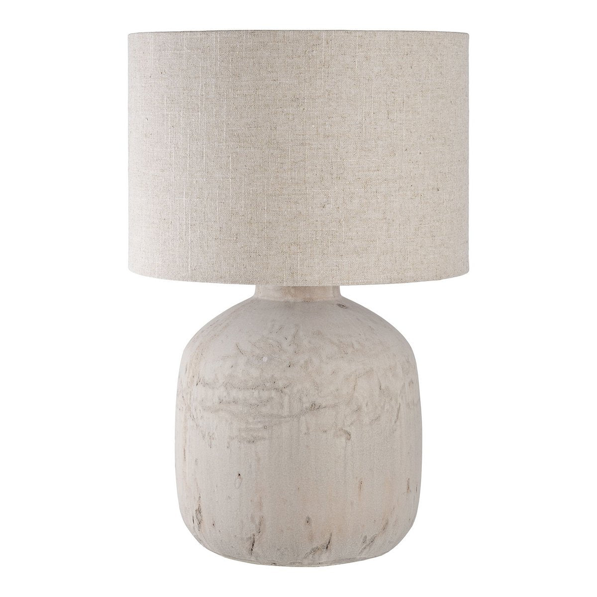 Ceramic Table Lamp - Light Brown Minimalist Design, 150cm Cord
