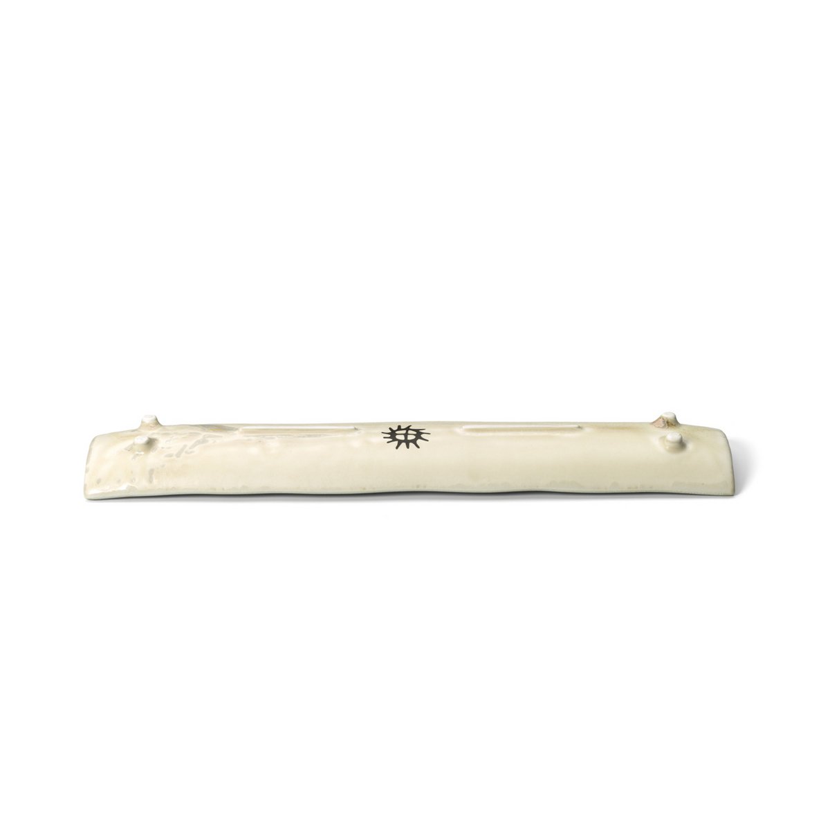 Ceramic Serving Platter - Long White Honey Plate for Sushi