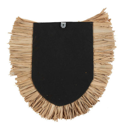 Woven Grass Wall Decor - Natural Fiber Wall Art, 60cm Diameter